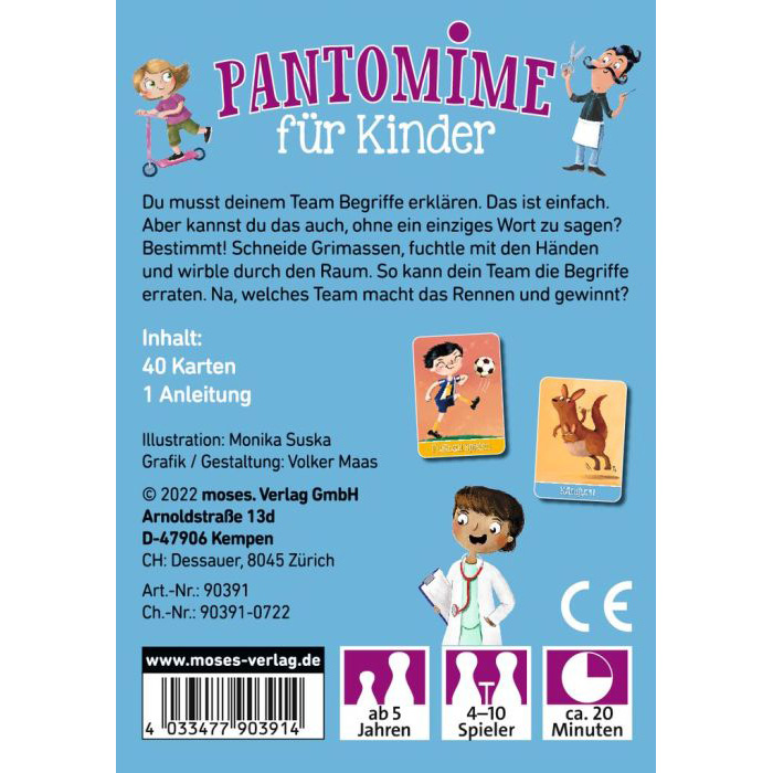 Taschenspiel Pantomime für Kinder