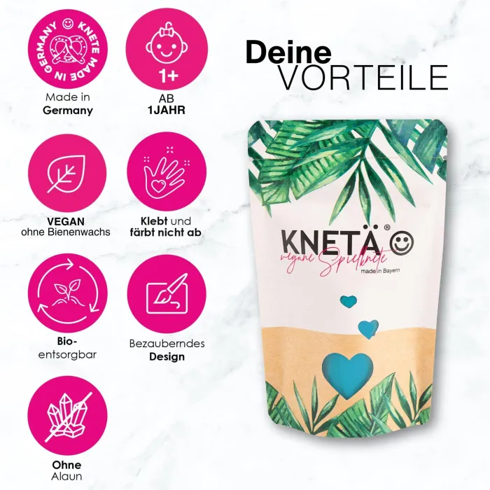 Vegane Knete 8er Set Bags