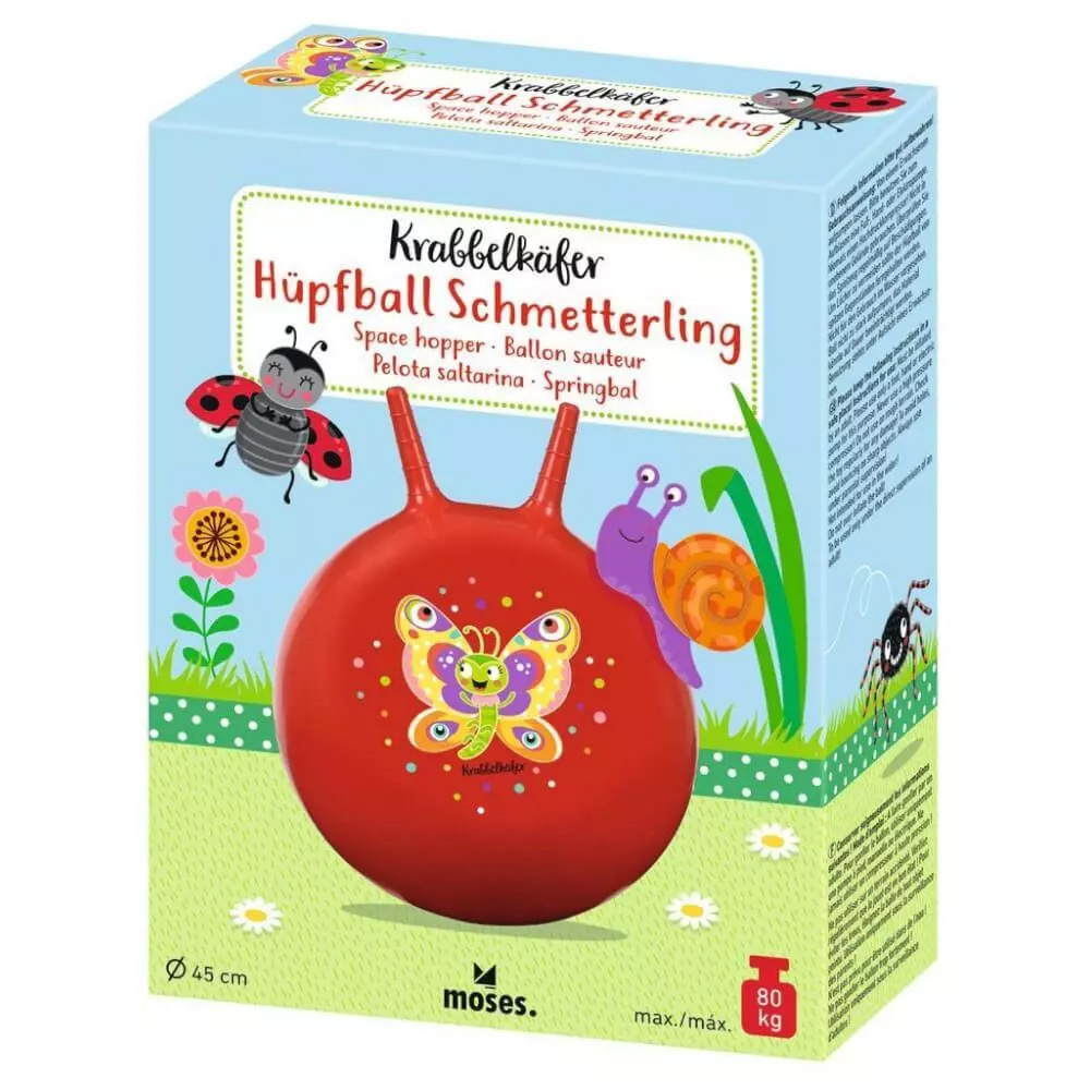 Krabbelkäfer Hüpfball Schmetterling