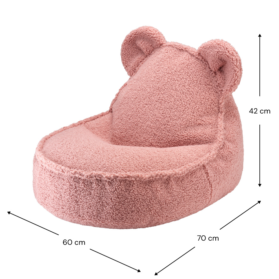 Sitzsack Bär Teddy Guava Pink