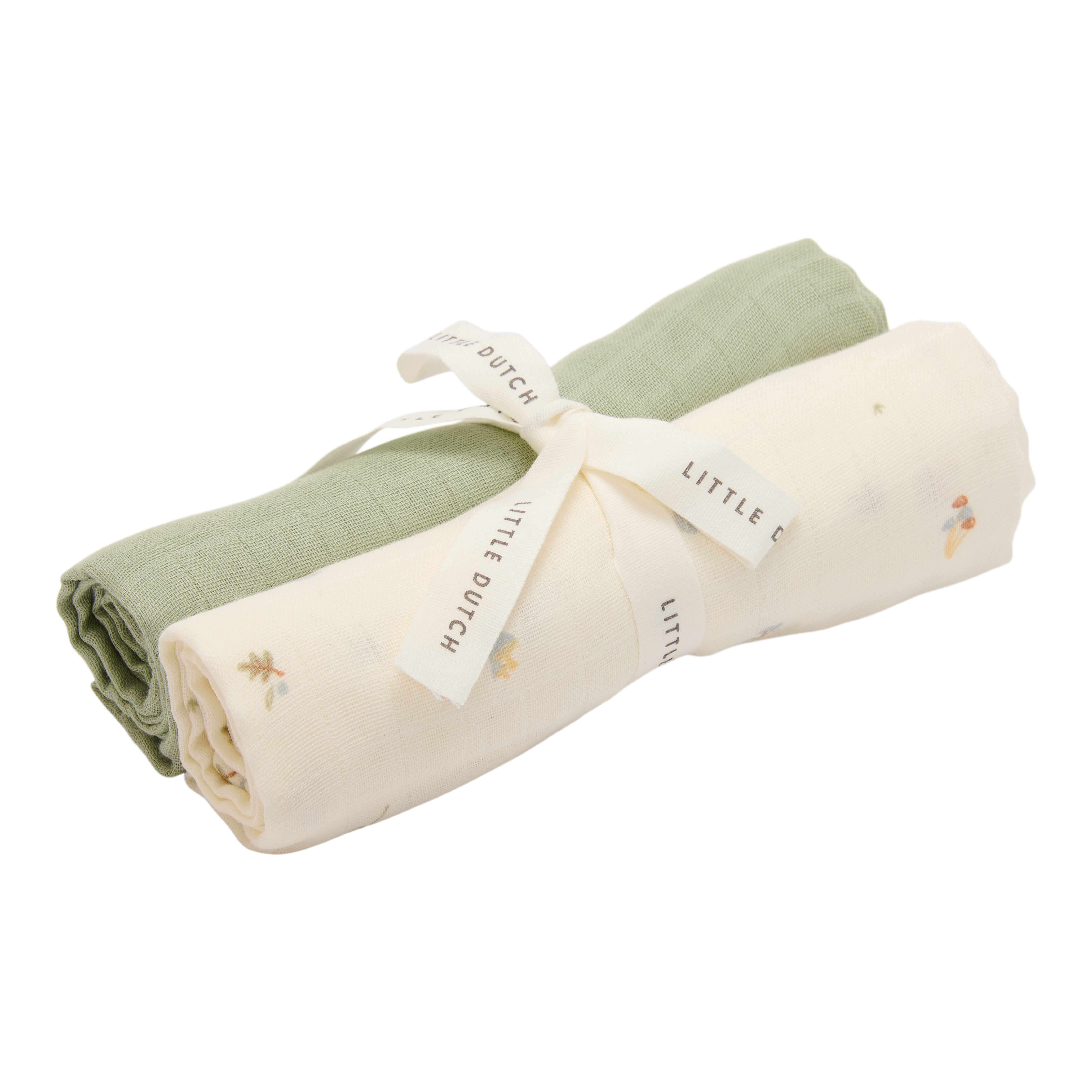 Mulltuch Swaddle Forest Treasures & Sage 70x70