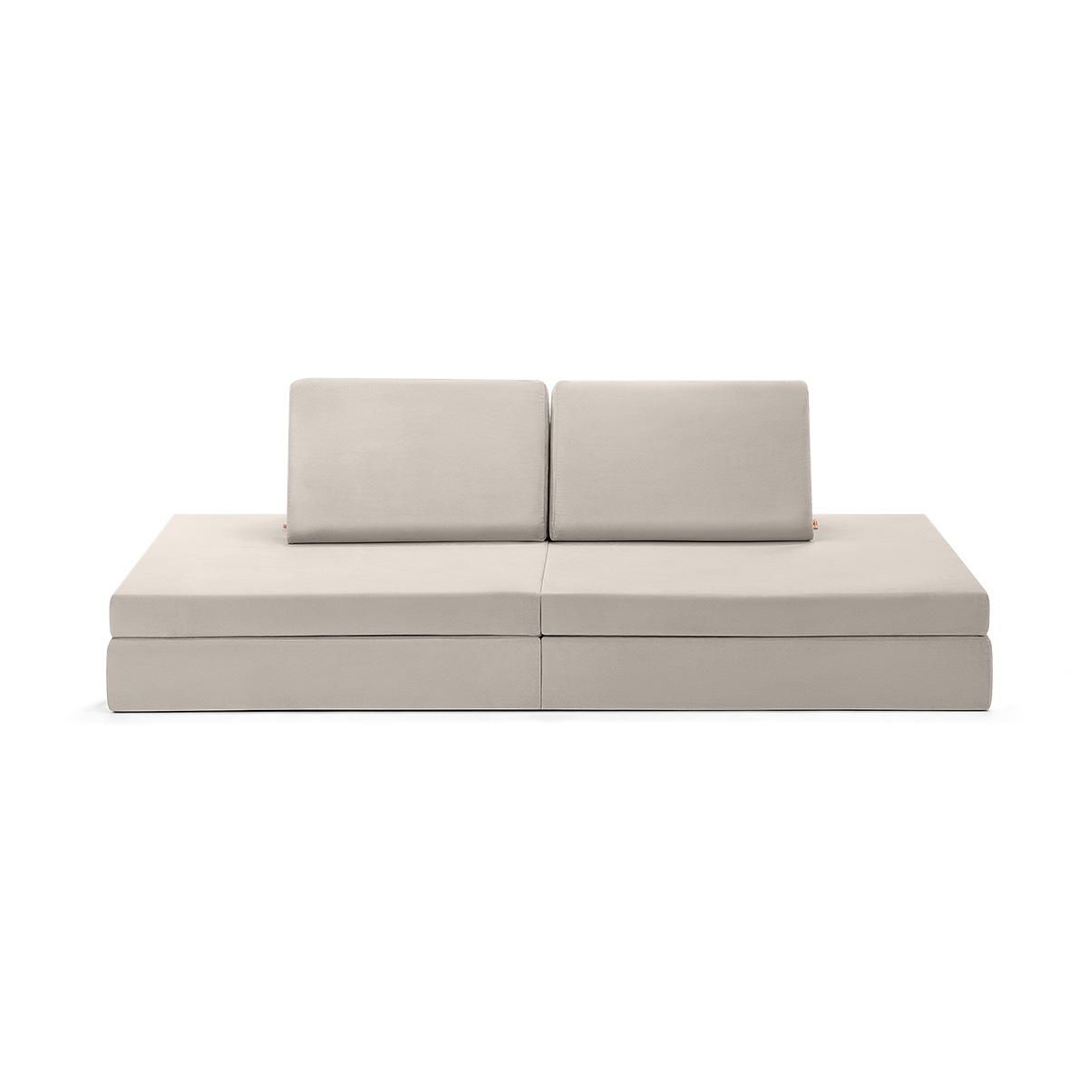 Spielsofa Velours Marshmallow Beige