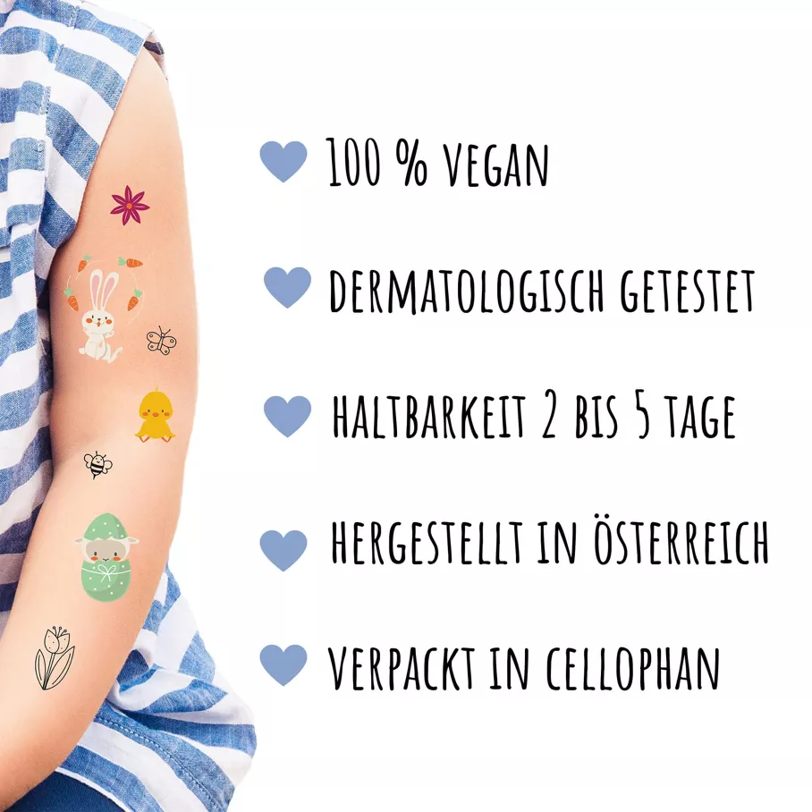 Temporäre Tattoos Ostern