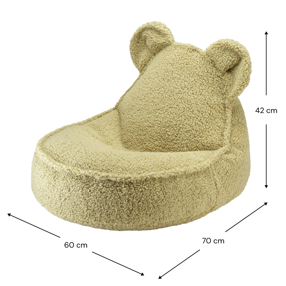 Sitzsack Bär Teddy Matcha