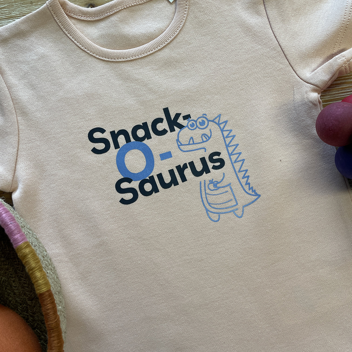 Body "Snack'O'saurus" Gelb/Blau