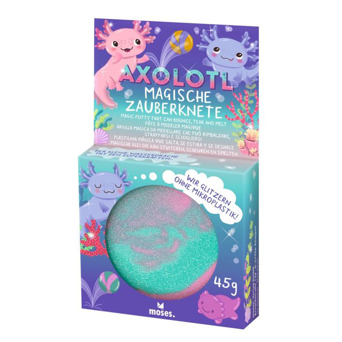 Magische Axolotl-Zauberknete