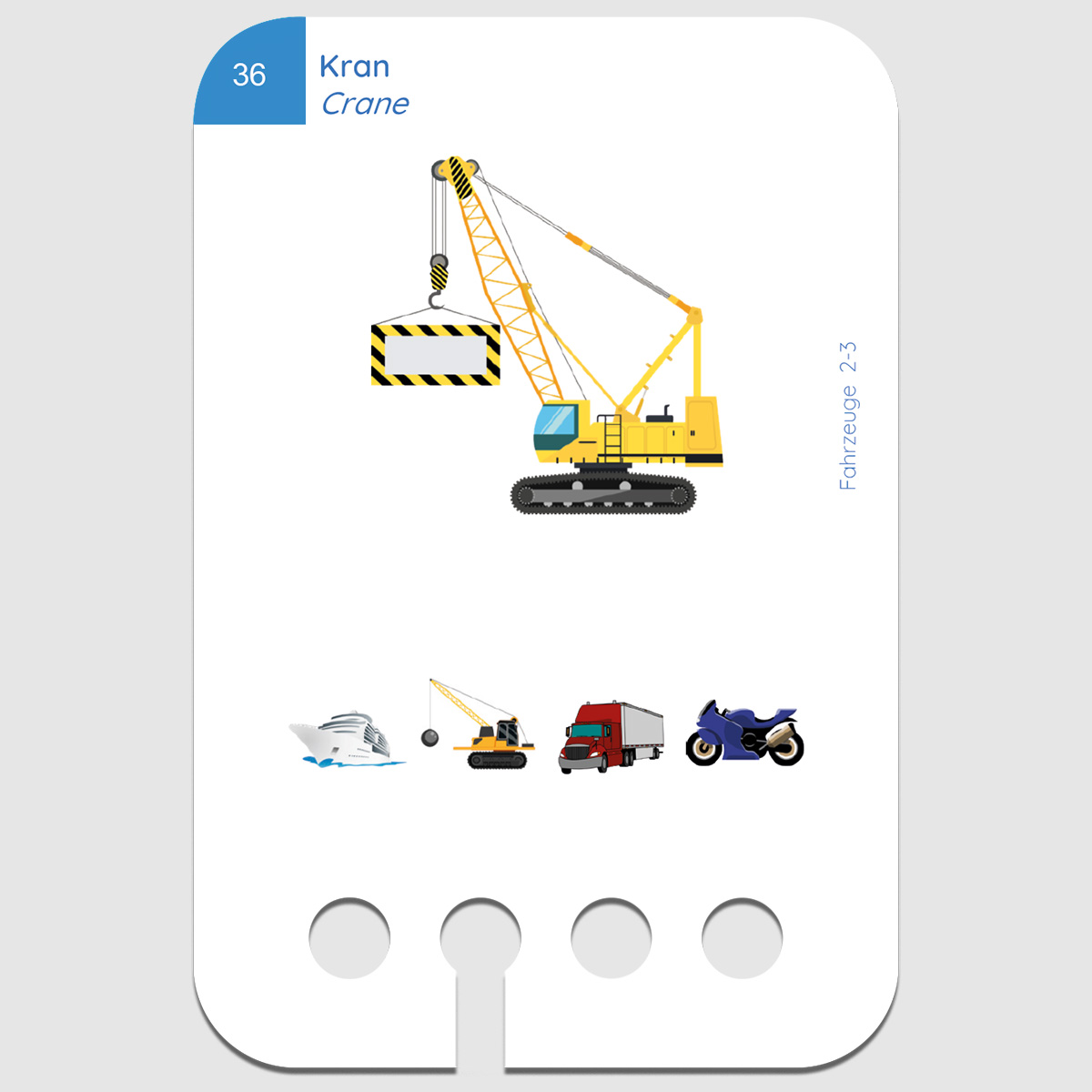 Lochkasten Kartensatz 2-3 Meine Fahrzeuge