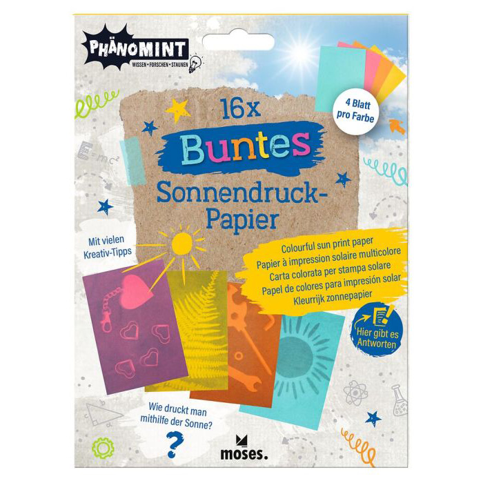 Buntes Sonnendruckpapier