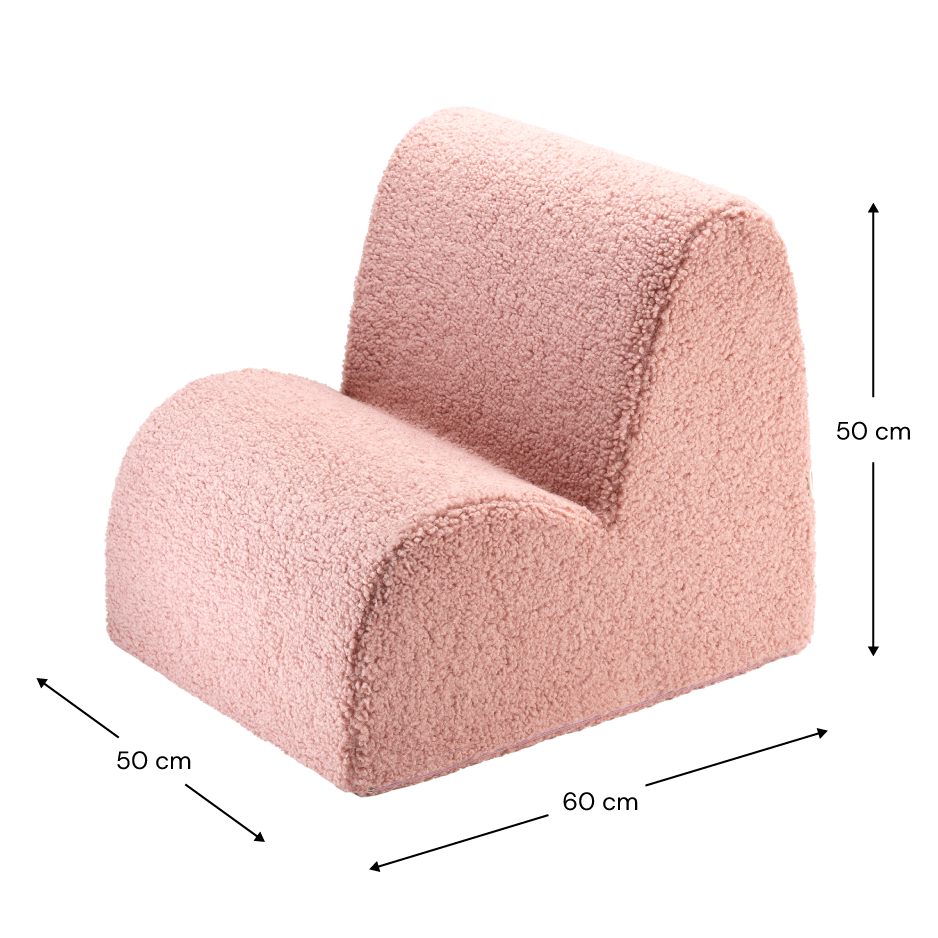 Cloud Chair Teddy Guava Pink