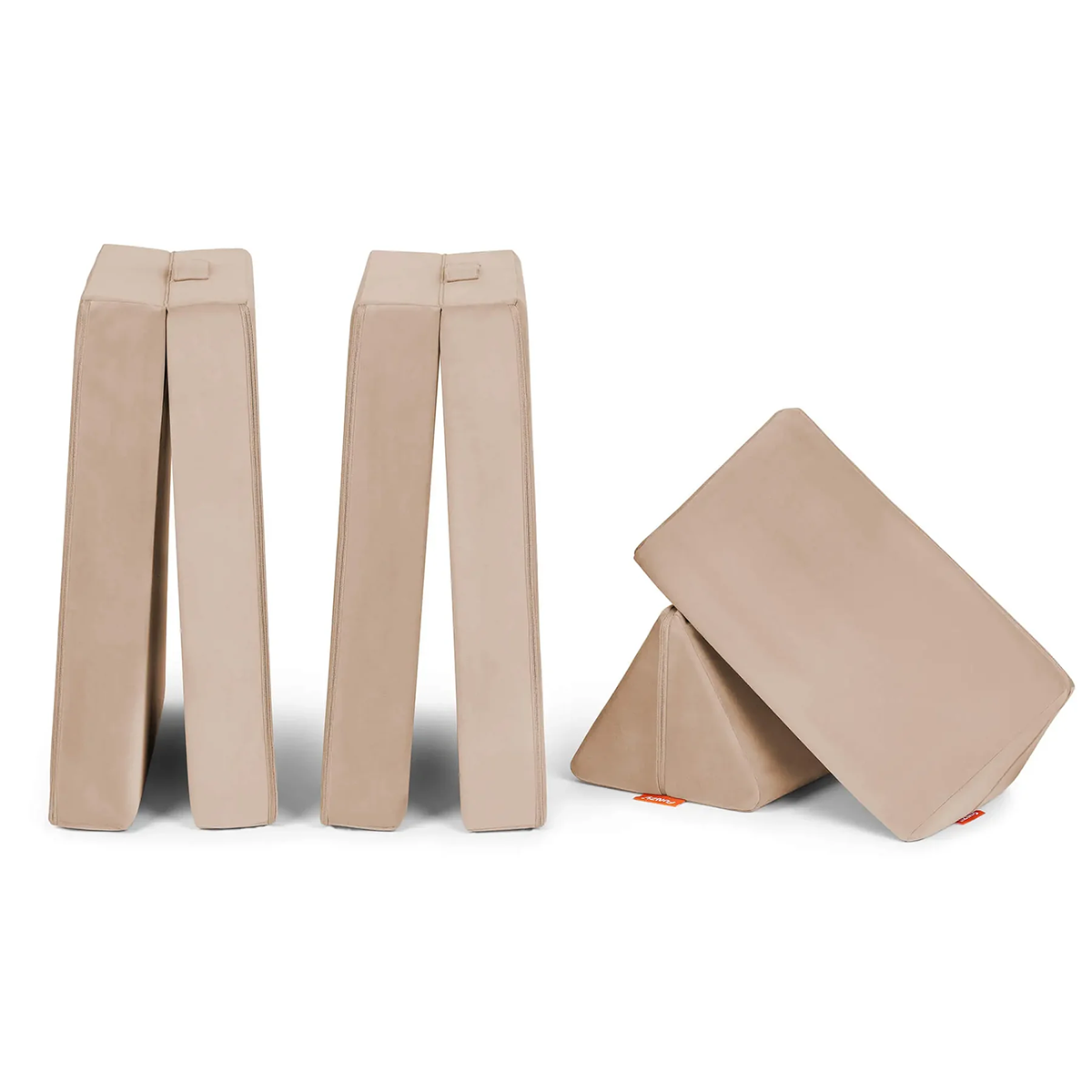 Mini Spielsofa Velours Erdnuss Beige