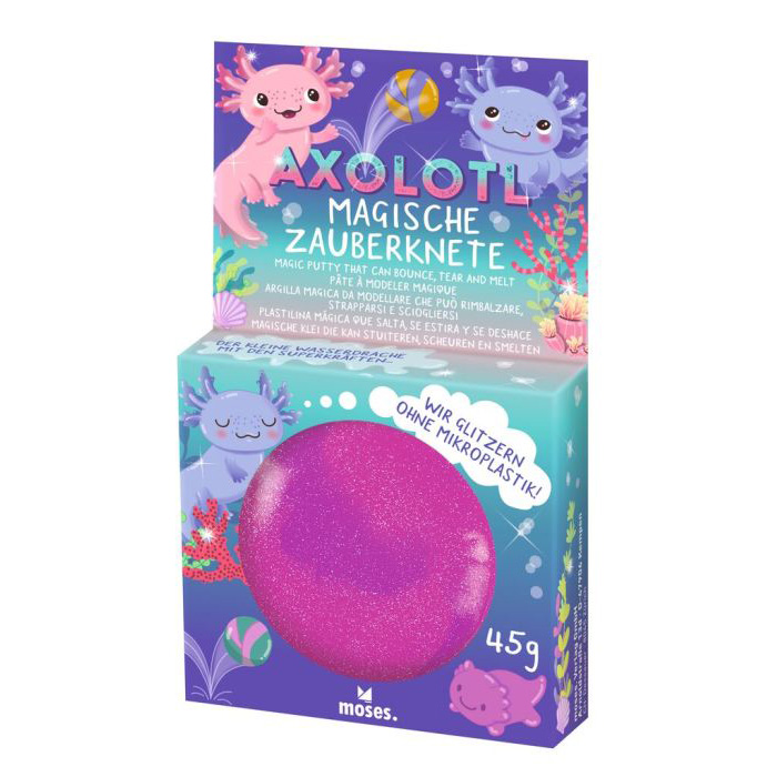 Magische Axolotl-Zauberknete