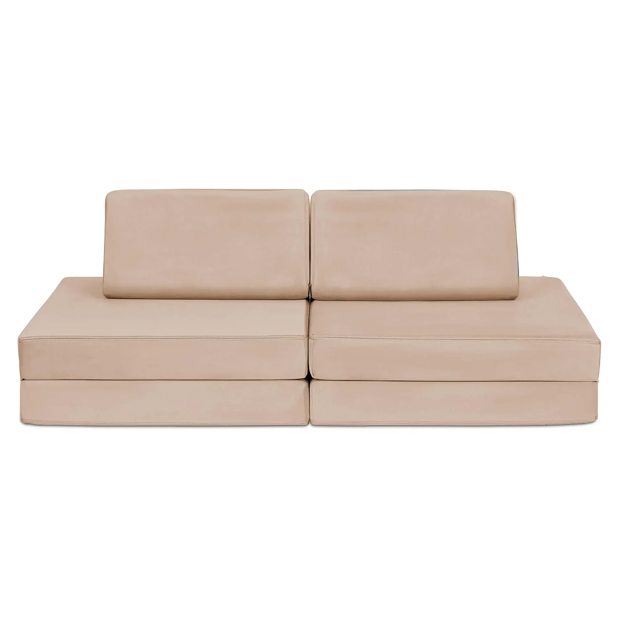 Mini Spielsofa Velours Erdnuss Beige