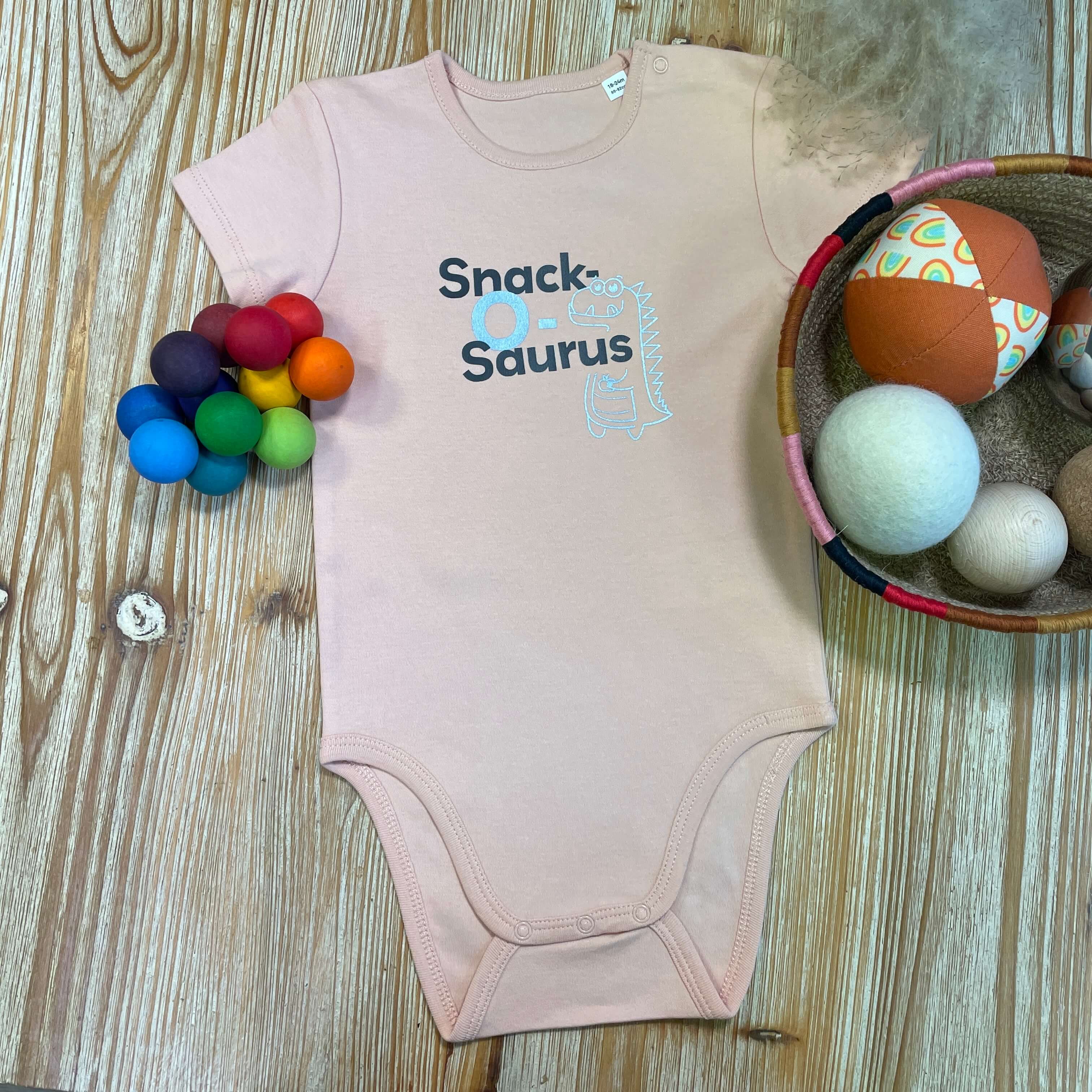 Body "Snack'O'saurus" Rosa/Blau