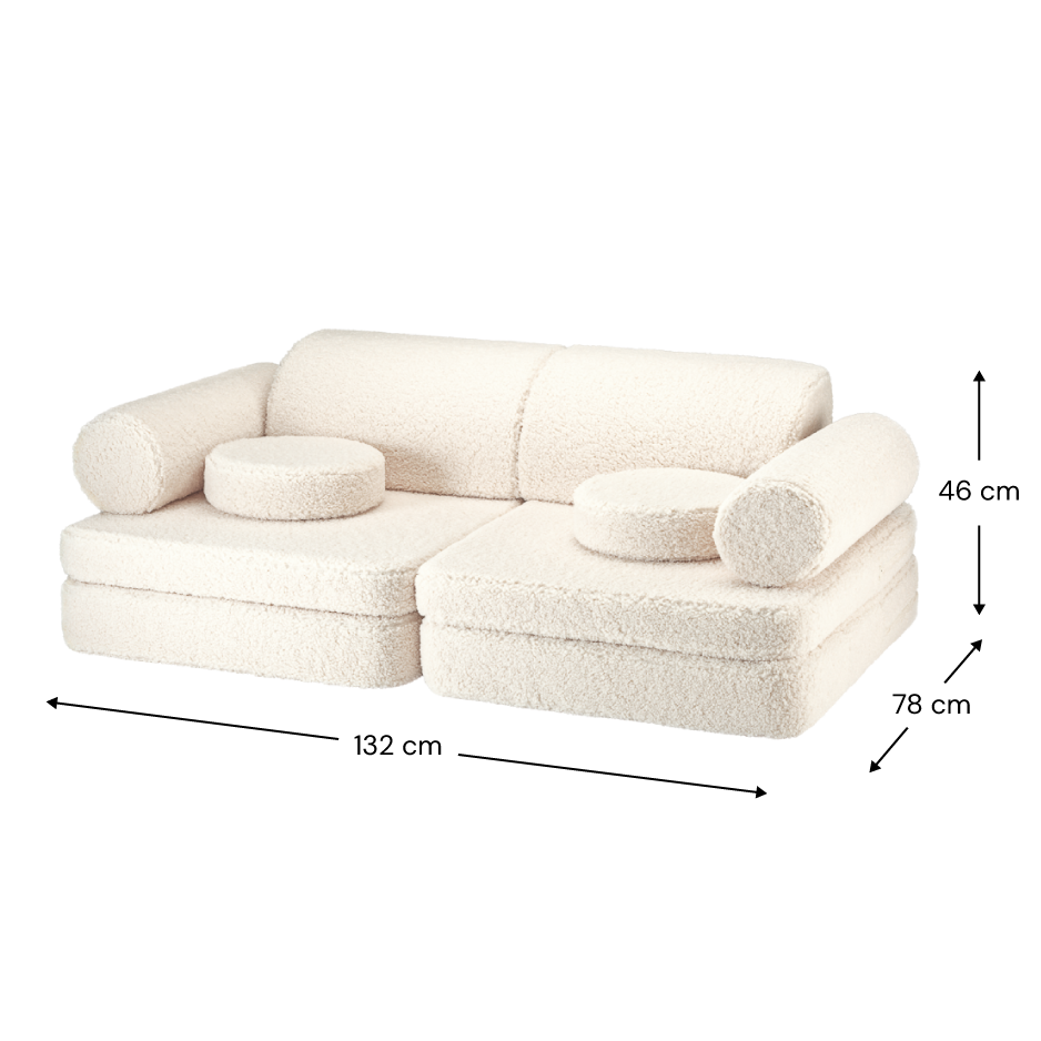 Sofa Teddy Cream White