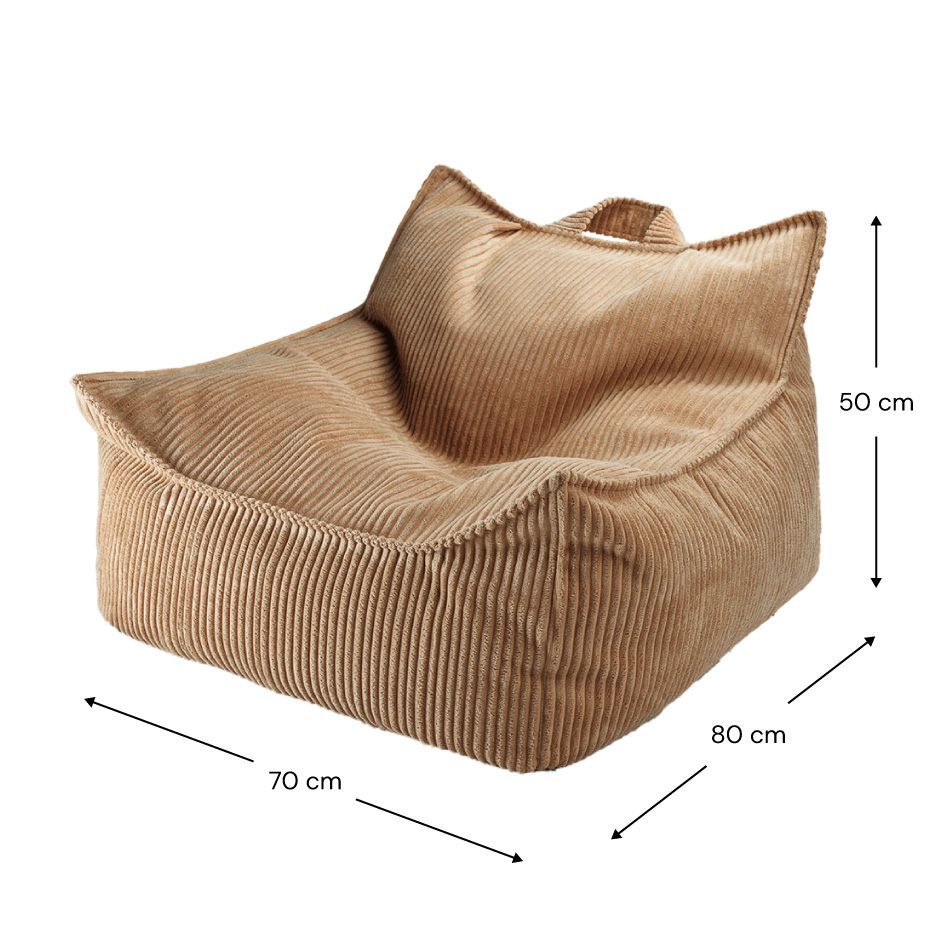 Sitzsack Sessel Cord Toffee