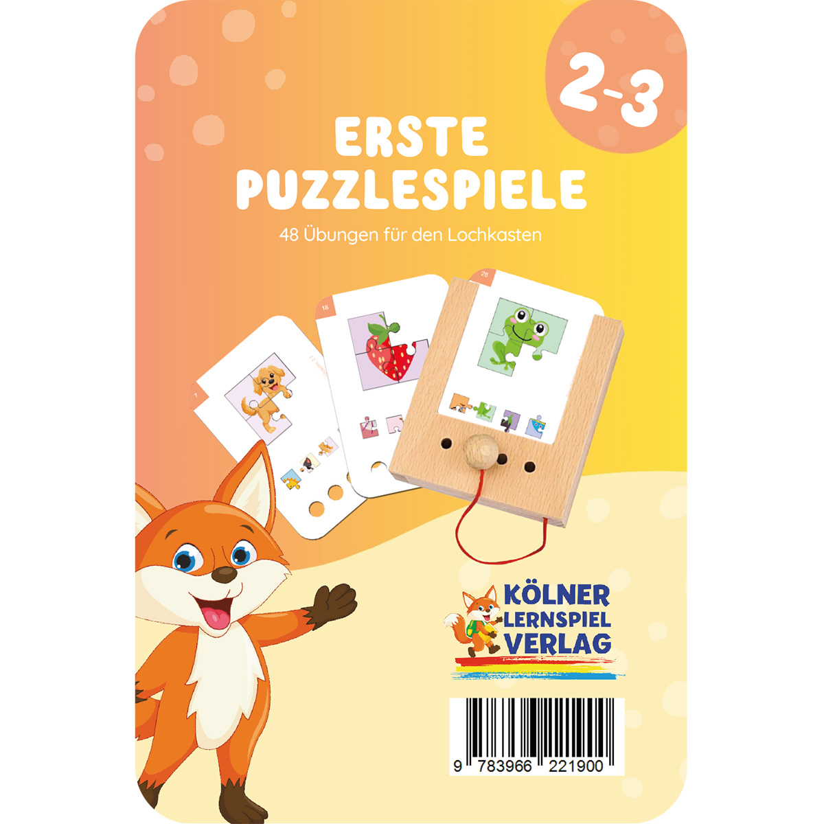 Lochkasten Kartensatz 2-3 Erste Puzzlespiele